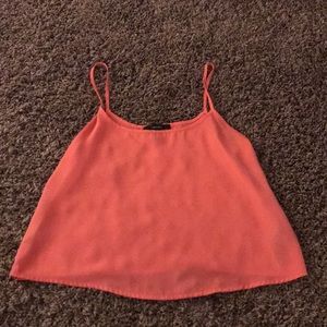 Coral Cropped Tank